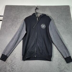 Riot Games Worlds Hoodie Mens Large Black Gray Full Zip Esports 2016 Sweatshirt